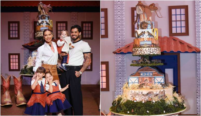 Bolo da festa de um ano de José Leonardo chamou a atenção pela grandiosidade