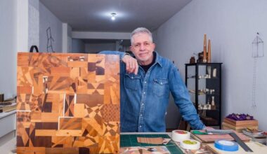Pinacoteca em Santos exibe marchetaria inédita com obra de Danilo Blanco; veja dias e horários - A Tribuna