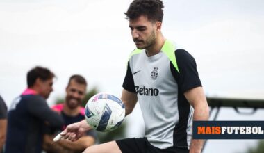 Treino do Sporting marcado pela estreia de Ioannidis em Alcochete