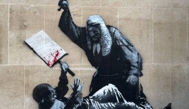Mural polémico de Banksy em Londres durou apenas 48 horas até ser removido