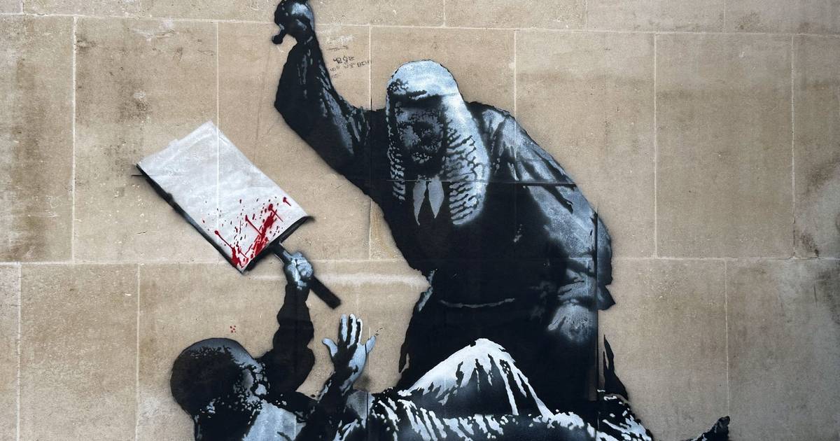 Mural polémico de Banksy em Londres durou apenas 48 horas até ser removido