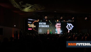 Gyökeres eleito o melhor jogador da Liga: «Adoro-vos a todos»