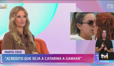 Cristina Ferreira sobre Miranda: «Se a Catarina não tivesse entrado, este Big Brother tinha sido outra coisa» - TVI