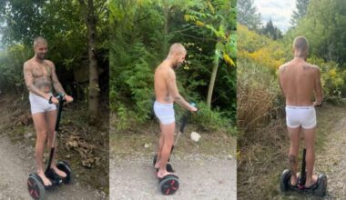 Justin Bieber passeia só de cueca por floresta; veja fotos