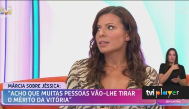 Marcia Soares sobre Jéssica Vieira: «Em casa estava a chorar com ela» - TVI Player