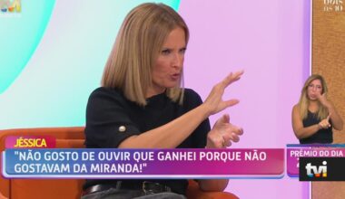 Jéssica Vieira reage a leitura de jogo de Cristina Ferreira: «Essa pergunta é curiosa» - Dois às 10