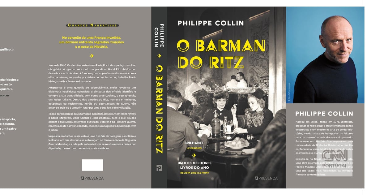 O Barman do Ritz, um romance histórico que revive Paris na II Guerra Mundial publicado em Portugal