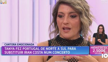 Tanya desaba em lágrimas ao falar de Iran Costa: «Soube antes de toda a gente» - Notícias de hoje