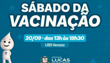 Sábado (20) tem vacinação, algodão-doce e pula-pula na UBS Veneza