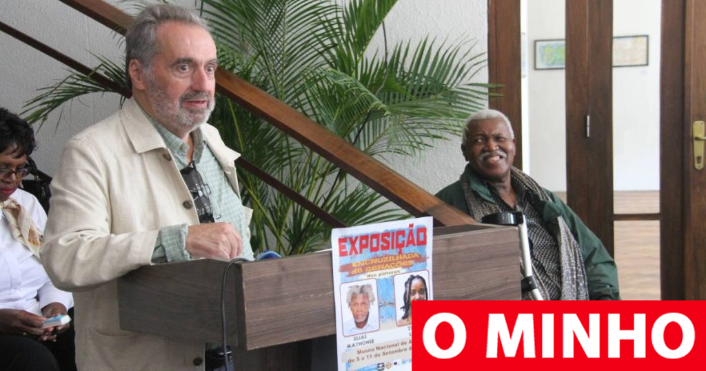 Em Maputo na exposição do pintor moçambicano e bracarense Elias Mathonse 