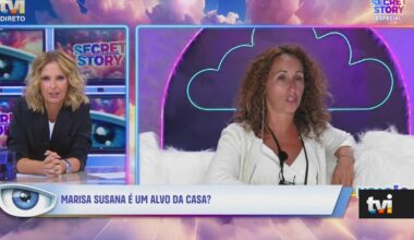 Cristina fala com Marisa Susana e a concorrente mostra-se segura das suas atitudes - Secret Story