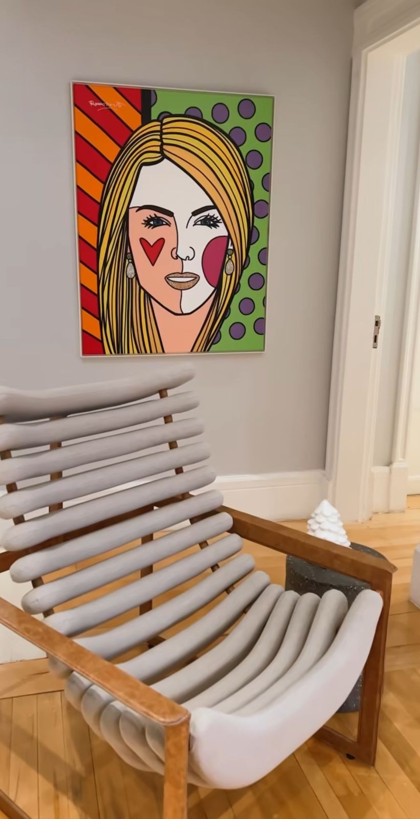 Detalhes da decoração do apartamento de Ana Hickmann e Edu Guedes — Foto: Reprodução/Instagram