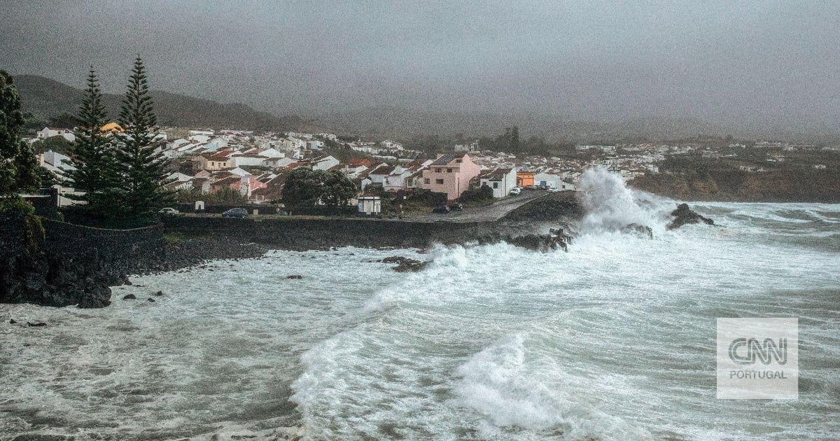 Gabrielle era um furacão mas chegou aos Açores tempestade: há quedas de árvores, de postes e vários danos
