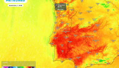 no Norte podem registar-se até 30 ºC