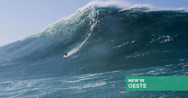 Fotografia impressionante das ondas gigantes da Nazaré vale prémio em concurso internacional — New in Oeste