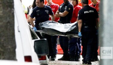 Homem morre preso em contentor de roupa usada