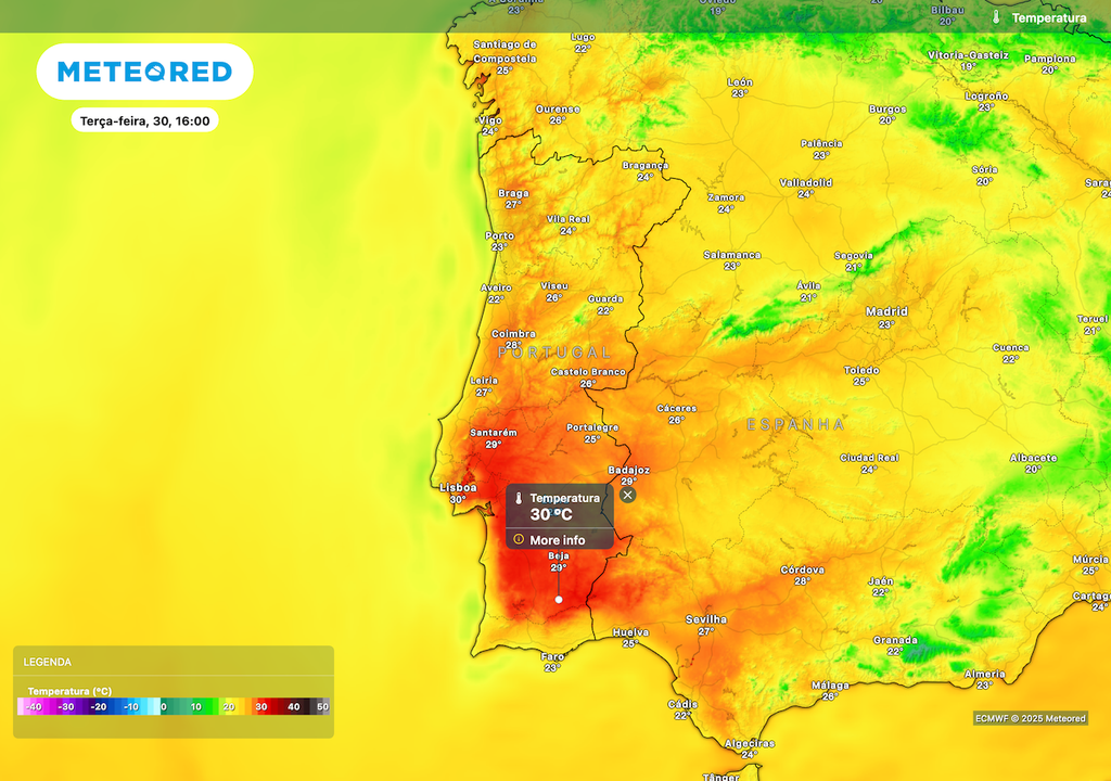 Temperaturas sobem nos próximos dias até aos 30 ºC.