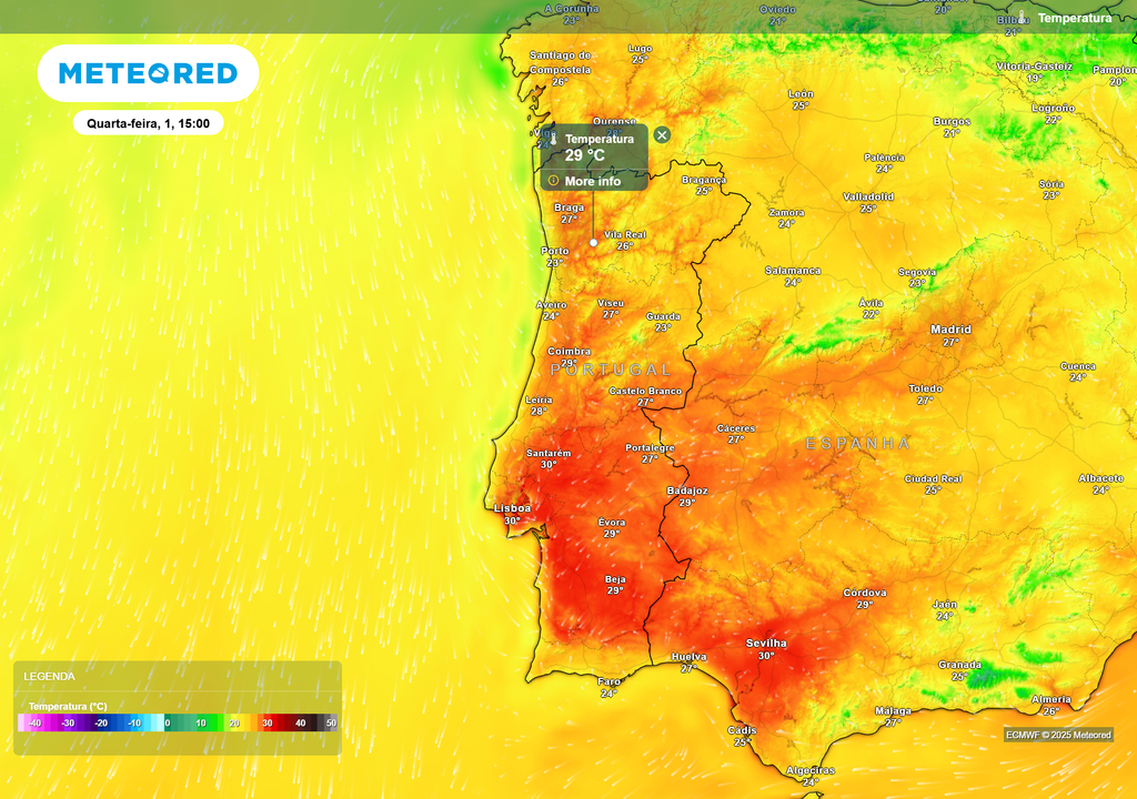 temperatura do ar à superfície