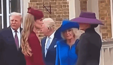 Interação entre Camilla e Kate Middleton chama atenção durante visita de Trump ao Reino Unido -  (crédito: Reprodução/Redes sociais)