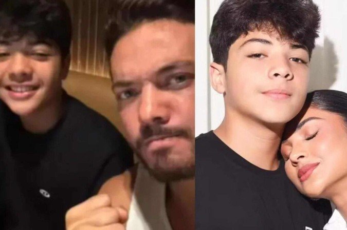 Yhudy, filho de Wesley Safadão e Mileide Mihaile, precisou passar por cirurgia no crânio -  (crédito: Observatorio dos Famosos)