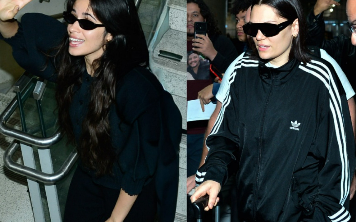 Camila Cabello e Jessie J desembarcam em São Paulo