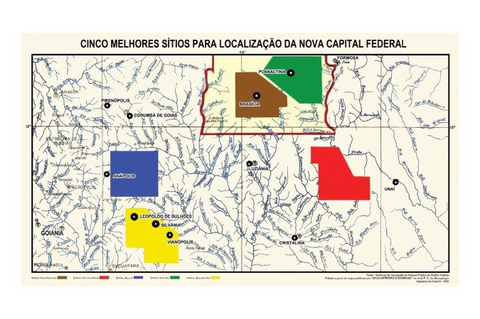 O relatório final e conclusivo da Comissão de Localização da Nova Capital Federal, presidida pelo Marechal Josão Pessoa, com minucioso e amplo detalhamento -  (crédito:  Material cedido ao Correio)
