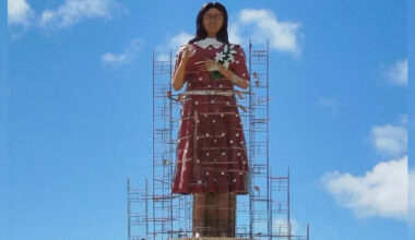 Santana do Cariri inicia desmontagem da estátua de Benigna