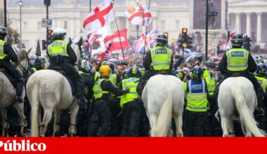 Polícia denuncia “agressões” de participantes em marcha anti-imigração em Londres | Reino Unido