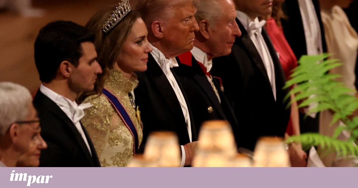 Trump não resiste a elogiar Kate no banquete de Estado em Windsor | Família Real Britânica