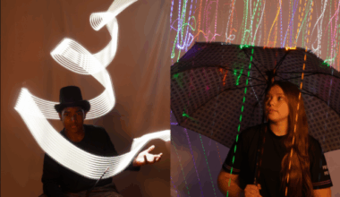 Em Maravilha, mais de 50 alunos produzem imagens criativas durante oficinas de fotografia que abordam a técnica light painting | WH3 - Sistema 103 - Rádio Raio de Luz - Rádio Lider