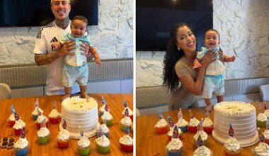 SBT TV | MC Daniel e Lorena Maria comemoram juntos sete meses do filho Rás