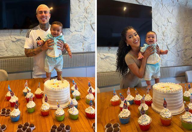 SBT TV | MC Daniel e Lorena Maria comemoram juntos sete meses do filho Rás