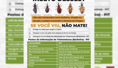 Doença de Chagas: Previna-se - Prefeitura Municipal de Arcos