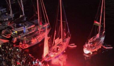 Flotilha de Gaza denuncia explosões em embarcações e vários drones