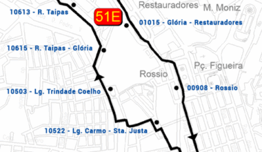 51E – Glória/ circulação Largo do Carmo