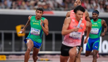 Estafeta portuguesa de 4x400 na final dos Mundiais