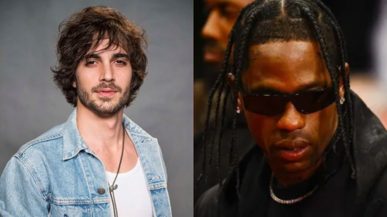 Fiuk é barrado por seguranças após tentar invadir camarim de Travis Scott