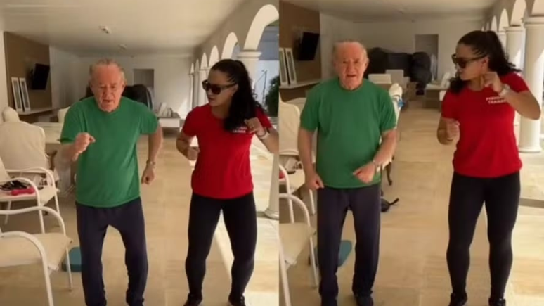 Após boato de que estaria em asilo, Renato Aragão surge dançando em vídeo / Reprodução: Instagram