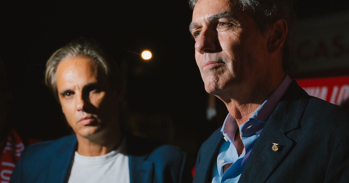 Benfica: Noronha Lopes e Nuno Gomes em Manchester com o diretor-geral escolhido