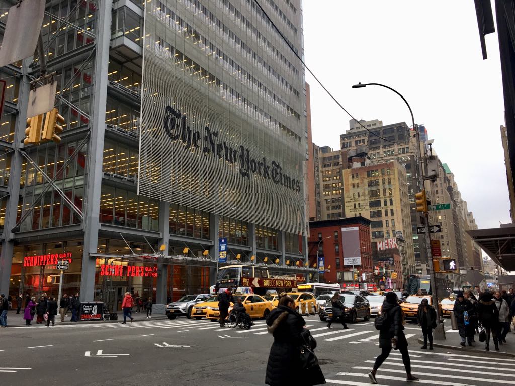 Juiz rejeita processo de 15 mil milhões de dólares de Trump contra o New York Times