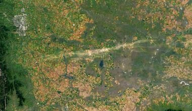Granizo do tamanho de bolas de golfe rasga cicatriz de 200 km na Terra — que se vê do Espaço