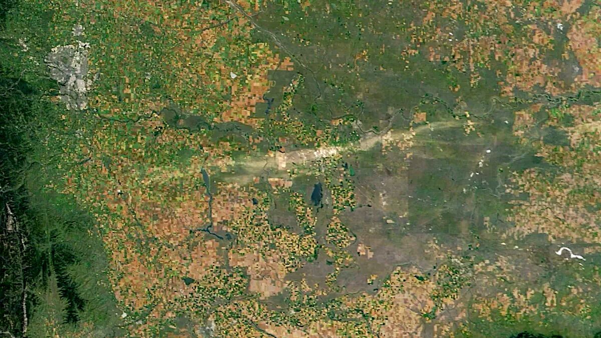 Granizo do tamanho de bolas de golfe rasga cicatriz de 200 km na Terra — que se vê do Espaço