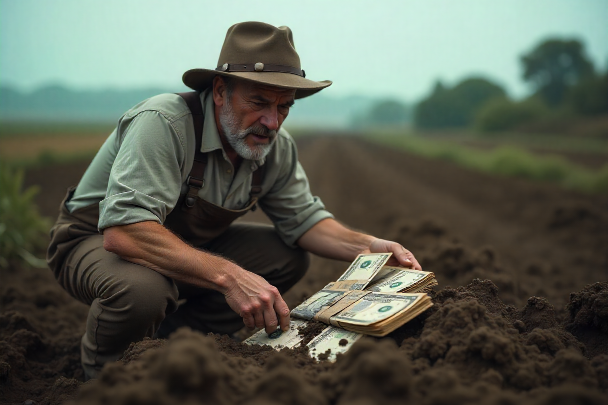 "É tudo menos sorte": agricultores encontram milhões de euros nas suas fazendas mas recebem uma 'surpresa' das autoridades