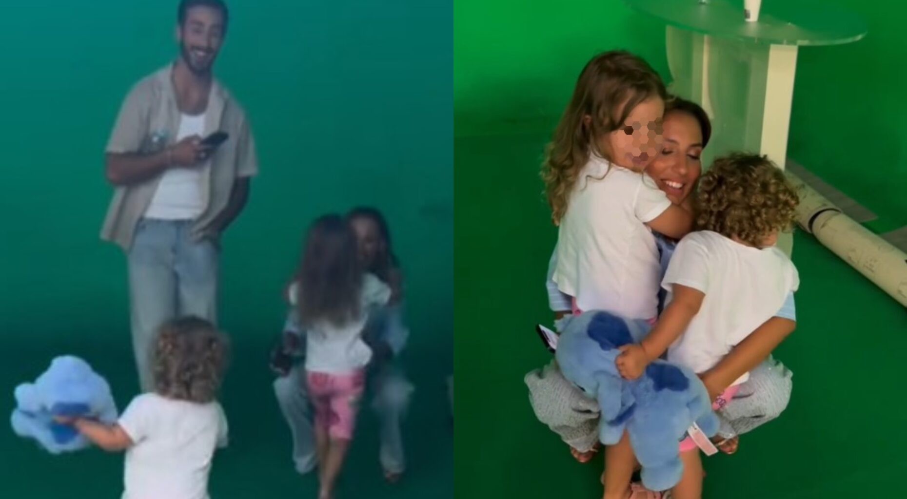 Sérgio Duarte mostra encontro das filhas com Catarina Miranda: "O abraço da tia..."