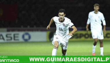 Vimaranense Diego Rodrigues cumpriu primeira internacionalização pela Seleção sub-21