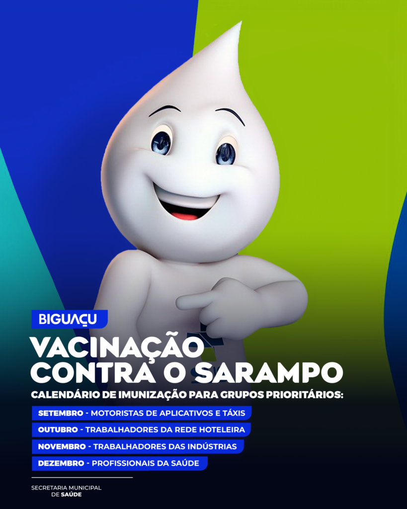 Secretaria de Saúde de Biguaçu realiza busca ativa para vacinação contra o Sarampo 