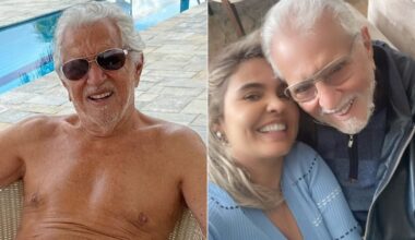 Esposa publica foto de Carlos Alberto de Nóbrega sem camisa e ironiza críticas