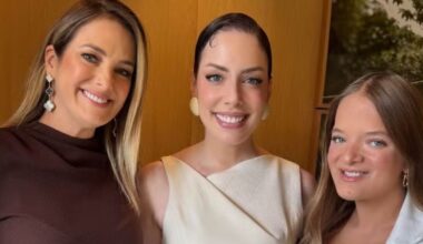 Fabiana Justus reúne ex-esposas de Roberto Justus em aniversário de 39 anos