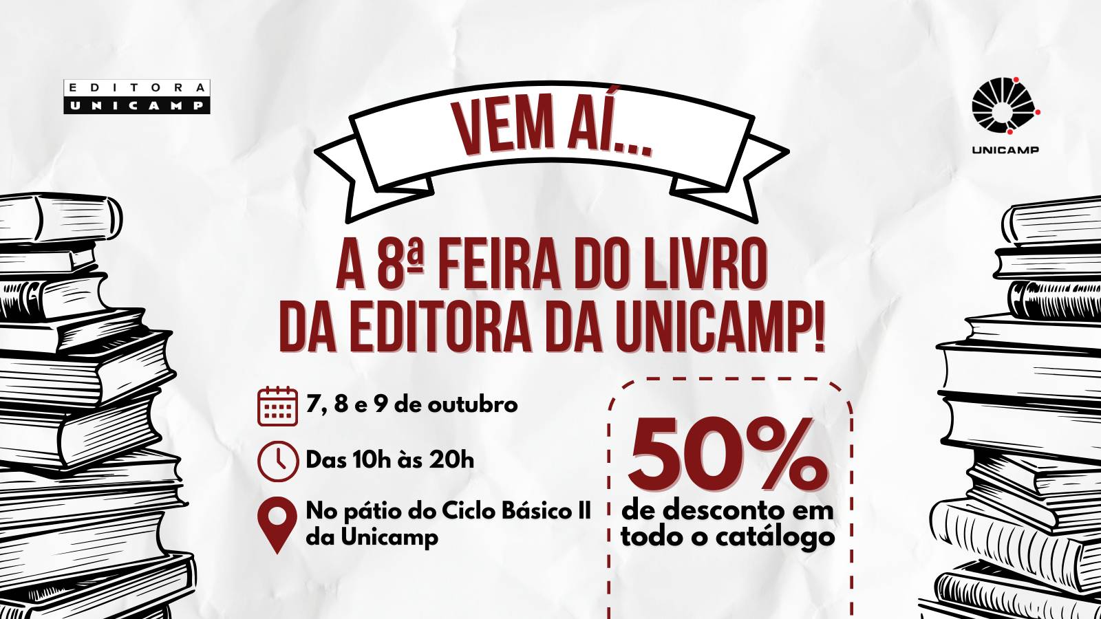 Editora da Unicamp realiza 8ª Feira do Livro