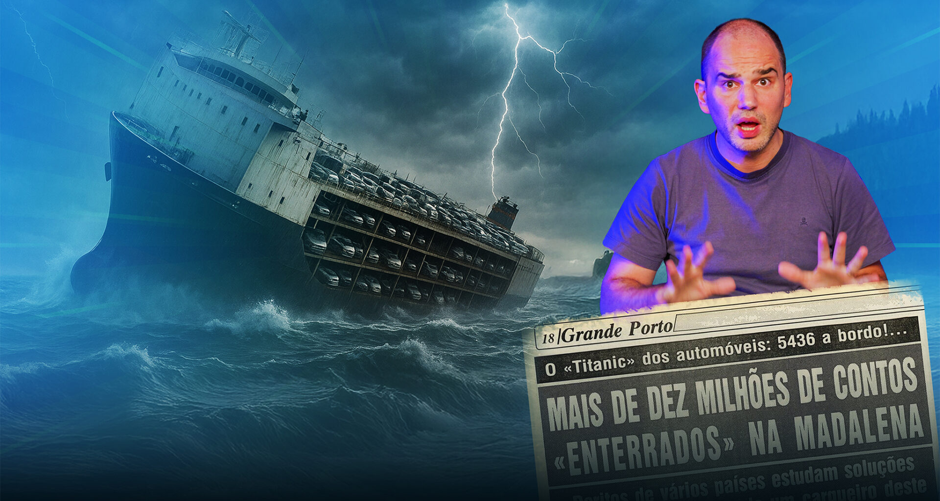 MV Reijin. O Titanic dos automóveis que naufragou em Portugal